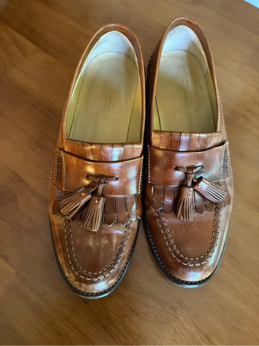 Vintage Johnston & Murphy Brown Leather Loafers